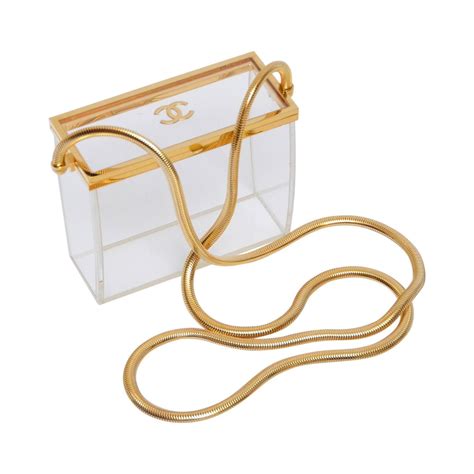 chanel rare lucite mini handbag|chanel handbags clear lucite.